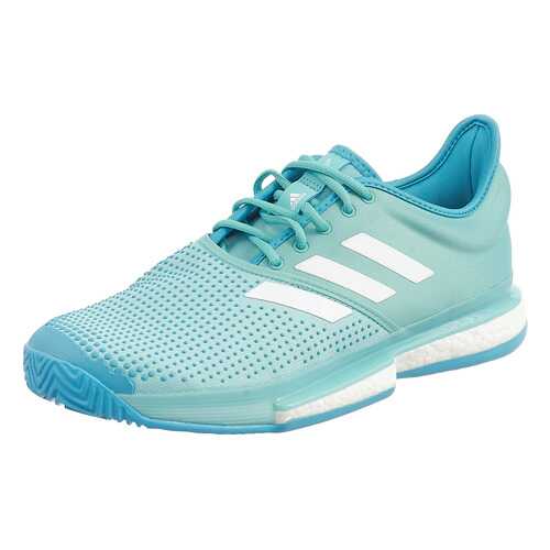 Кроссовки Adidas SoleCourt Boost M x Parley, blue spirit/cloud white/blue, 46.5 EU в Спортмастер