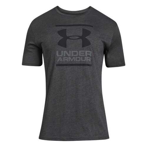 Футболка Under Armour Charged Cotton GL Foundation SS, 019 серая, SM в Спортмастер