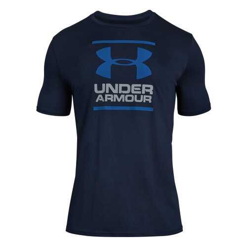 Футболка Under Armour Charged Cotton GL Foundation SS, 408 синяя, MD в Спортмастер