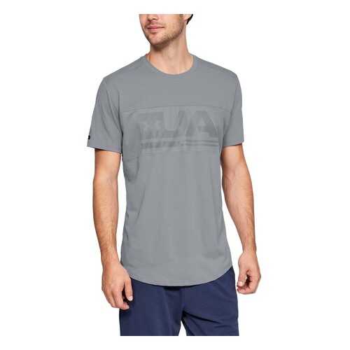 Футболка Under Armour Graphic Mesh Graphic SS, 035 серая, SM в Спортмастер