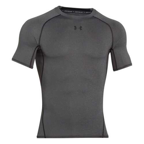 Футболка Under Armour HeatGear Armour Compression SS, 090 серая, LG в Спортмастер