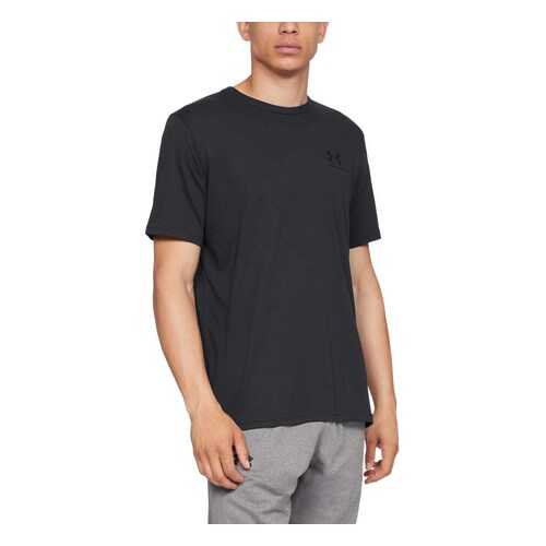 Футболка Under Armour Sportstyle Left Chest Logo SS, 001 черная, XS в Спортмастер