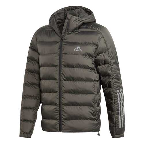 Куртка Adidas Itavic 3-Stripes 2.0 Padded Hooded FZ, legend earth/black, L в Спортмастер