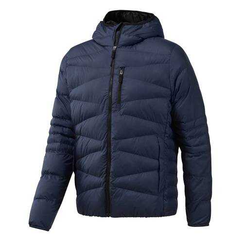 Куртка Reebok Outerwear Synthetic, blue/heritage navy, M в Спортмастер