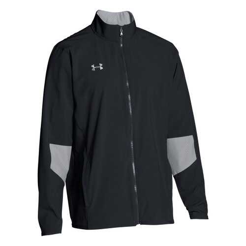 Куртка Under Armour Charger Warm Up Woven Full Zip, 001 черная, MD в Спортмастер