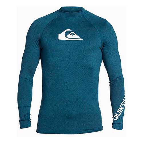 Лонгслив Quicksilver All Time UPF 50, majolica blue heather, M INT в Спортмастер