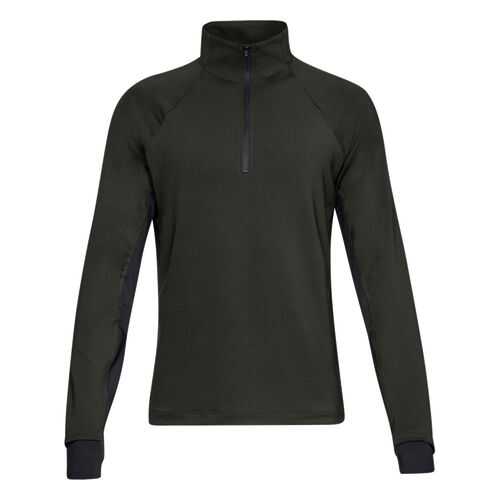 Лонгслив Under Armour ColdGear Reactor Half Zip, 357 черный, SM в Спортмастер