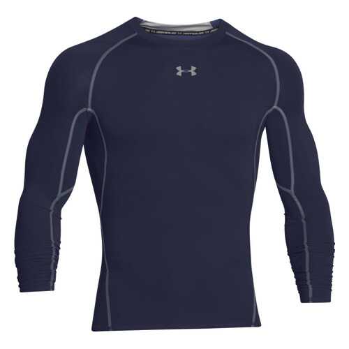 Лонгслив Under Armour HeatGear Armour Compression LS, 410 синий, SM в Спортмастер