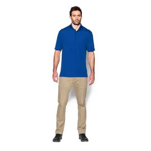 Поло Under Armour Performance, 400 синее, XL в Спортмастер