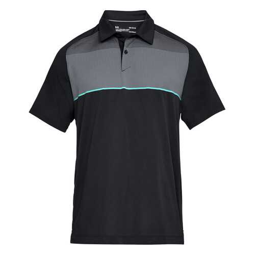 Поло Under Armour Threadborne Infinite, 001 черное, XXL в Спортмастер