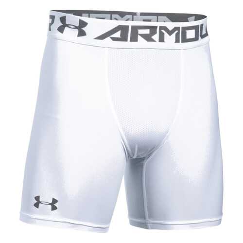Спортивные шорты Under Armour HeatGear Armour 15cm Mid Compression, 100 белые, XL в Спортмастер