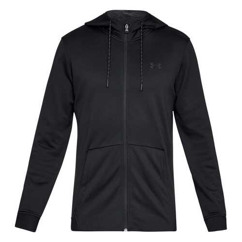 Толстовка Under Armour Fleece Full Zip Hooded, 001 черный, SM INT в Спортмастер