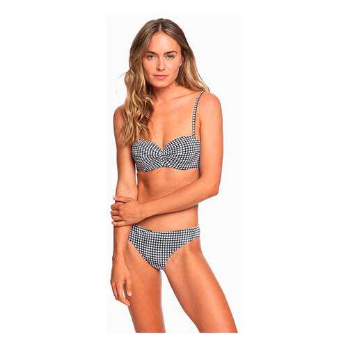 Купальник Roxy Beach Classics ERJX203331, bright white vichy swim, L в Спортмастер