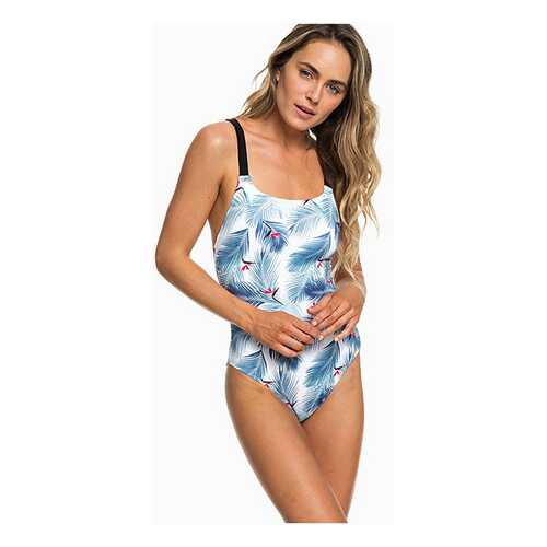 Купальник Roxy Fitness ERJX103169, bright white palms fitness, XL в Спортмастер