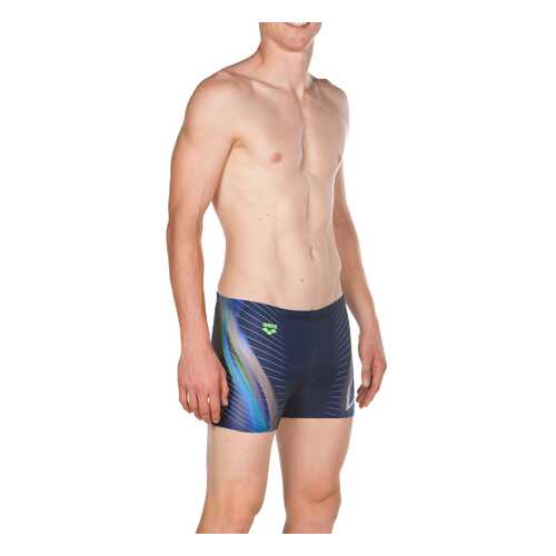 Шорты для плавания Arena Briza Short, navy/shiny green, 75 FR в Спортмастер