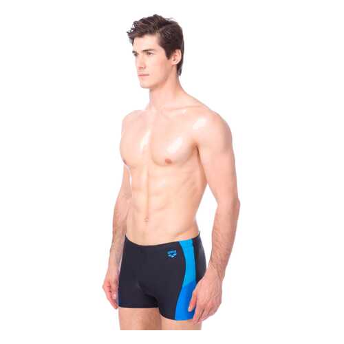Шорты для плавания Arena Ren Short, black/pix blue/turquoise, 75 FR в Спортмастер