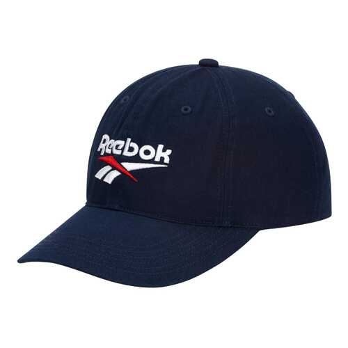 Бейсболка Reebok Classics Vector, One Size, синяя в Спортмастер