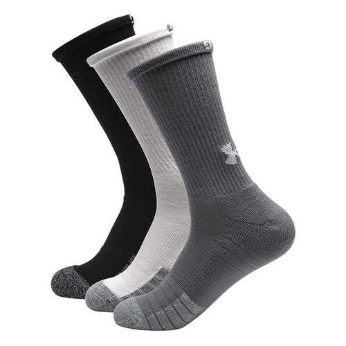 Мужские носки Under Armour HeatGear Crew 3Pk 1346751-035 2020, разноцветный, LG (41-45 RU) в Спортмастер