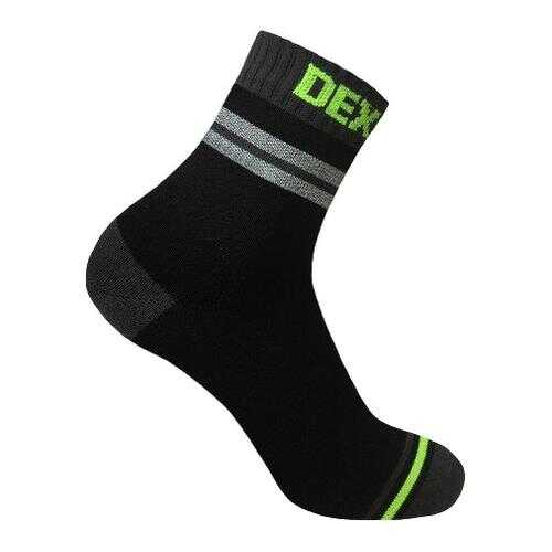 Носки DexShell Pro Visibility Cycling, черные/серые/зеленые, L в Спортмастер