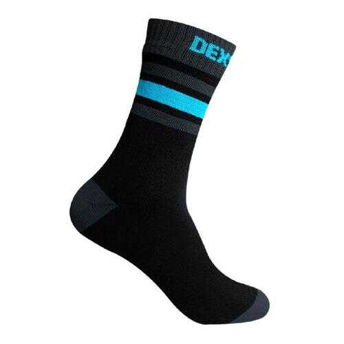 Носки DexShell Ultra Dri Sports Socks, черные/голубые, M в Спортмастер