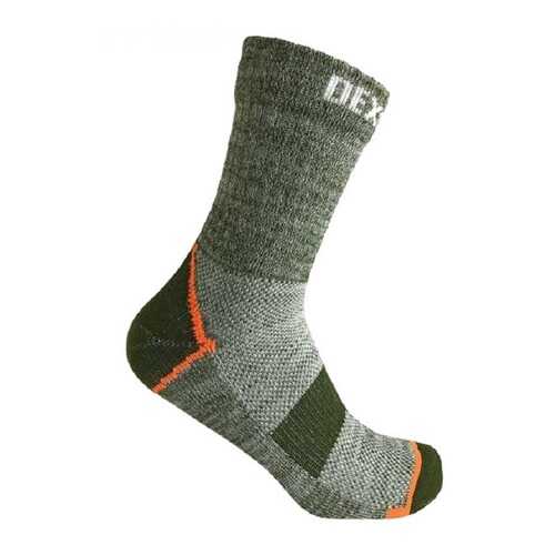 Носки DexShell Waterproof Terrain Walking Ankle 2018 зеленые/оранжевые, размер 43-46 в Спортмастер