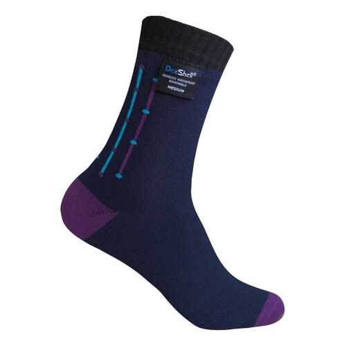 Носки DexShell Waterproof Ultra Flex Navy 2018 синие/фиолетовые, размер 43-46 в Спортмастер