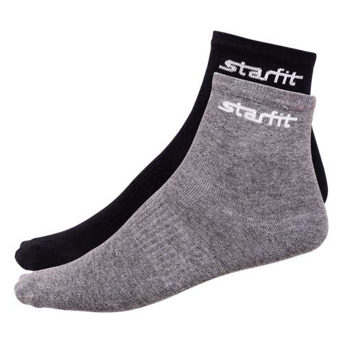 Носки StarFit SW-206, серый меланж/черные, 43-46 EU в Спортмастер