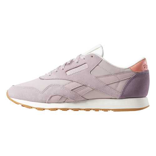 Кроссовки Reebok Classic Nylon, pink/color block-ashen lilac/orchid/pink/chalk/gum, 9 US в Спортмастер