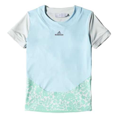Футболка Adidas S09687, зеленый/голубой, S INT в Спортмастер