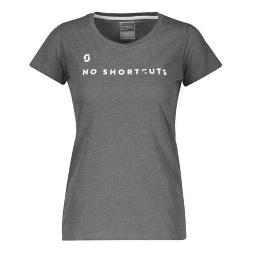 Футболка Scott 10 No Shortcuts, dark grey melange, S INT в Спортмастер
