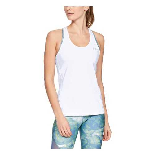 Майка Under Armour HG Armour Racer Tank, 100 белая, MD в Спортмастер