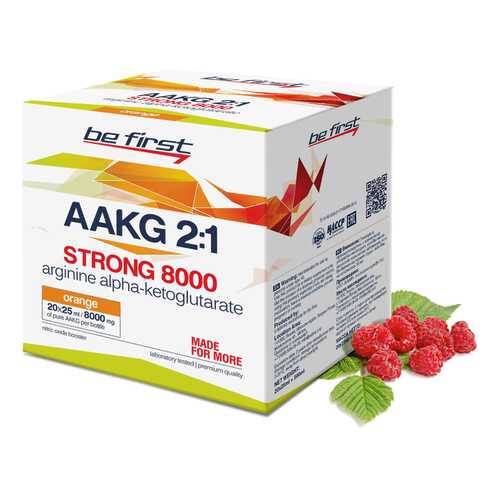 Be First AAKG 8000 Strong 20 ампул по 25 мл малина в Спортмастер