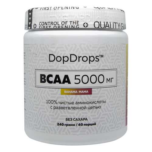 DopDrops BCAA 5000 240 г bahama mama в Спортмастер
