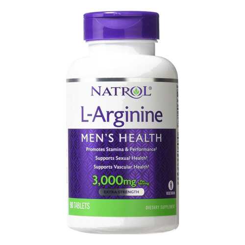 Natrol L-Arginine 90 таблеток без вкуса в Спортмастер