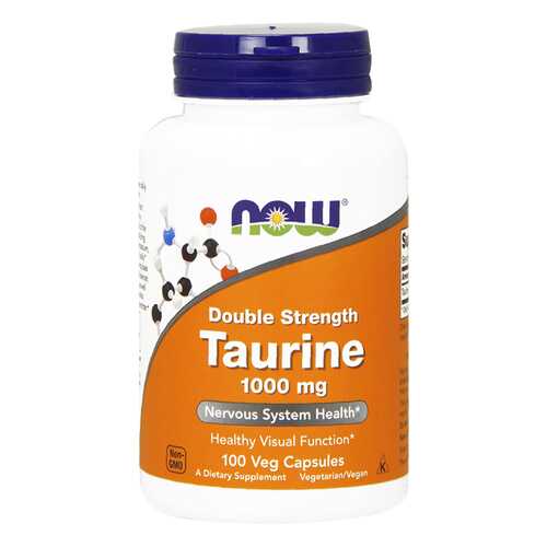 NOW Sports Taurine 100 капсул без вкуса в Спортмастер