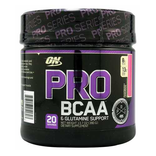 Optimum Nutrition Pro BCAA 390 г raspberry lemonade в Спортмастер