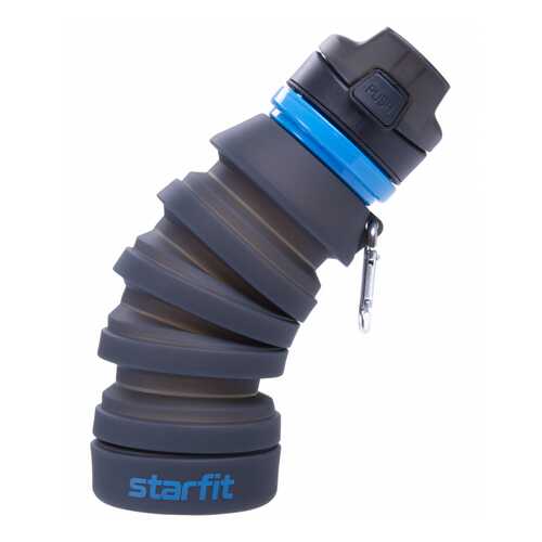 Starfit Бутылка для воды FB-100, с карабином, складная, серая в Спортмастер