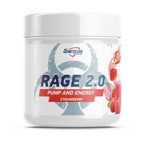 GeneticLab Nutrition Rage 2.0 Pump And Energy 240 г (вкус: клубника) в Спортмастер