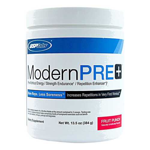 Предтреник USPlabs Modern PRE+ - 384 грамма, голубая малина в Спортмастер