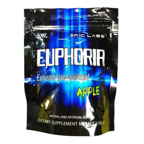 Предтренировочный комплекс Epic Labs Euphoria 100 г apple в Спортмастер