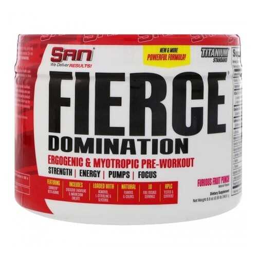 Предтренировочный комплекс SAN Fierce Domination 250 г малиновый лимонад в Спортмастер