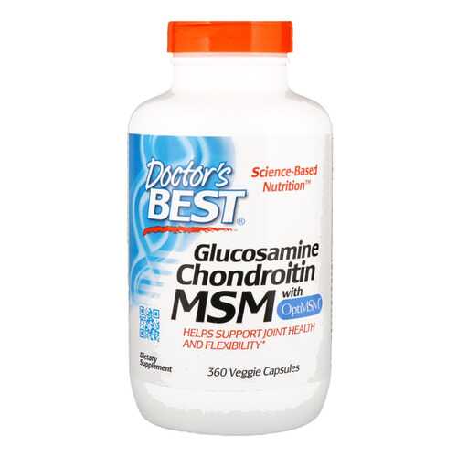 Doctor's Best Glucosamine Chondroitin MSM with OptiMSM 360 капсул в Спортмастер