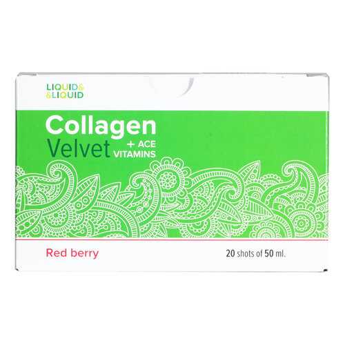 Liquid & Liquid Collagen Velvet + ACE Red berry, 20 шт, вкус: красная ягода в Спортмастер