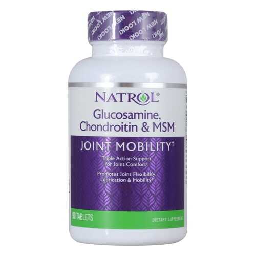 Natrol Glucosamine Chondroitin MSM 90tab (90 таб.) в Спортмастер