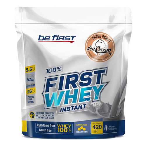 Be First First Whey Instant, 420г (крем-брюле) в Спортмастер