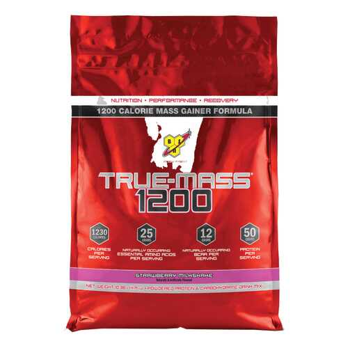 Гейнер BSN True-Mass 1200 4650 г Strawberry Milkshake в Спортмастер