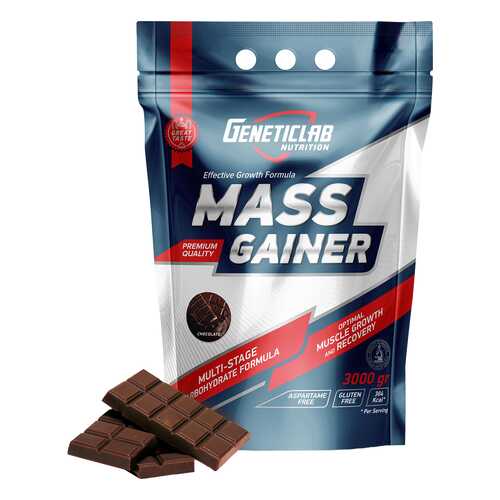 Гейнер GeneticLab Nutrition Mass Gainer 3000 г Chocolate в Спортмастер