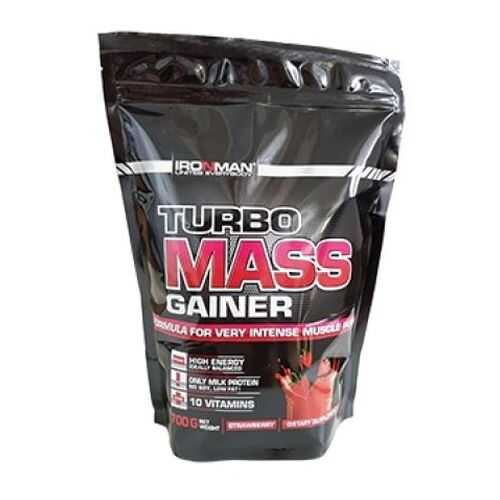 Гейнер Ironman Turbo Mass Gainer 700 г Strawberry в Спортмастер