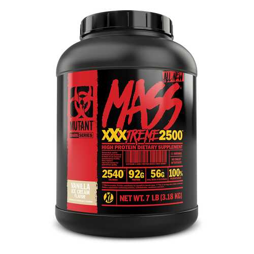 Гейнер MUTANT Mass XXXtreme 2500 Ванильное мороженое (3,2 кг) в Спортмастер
