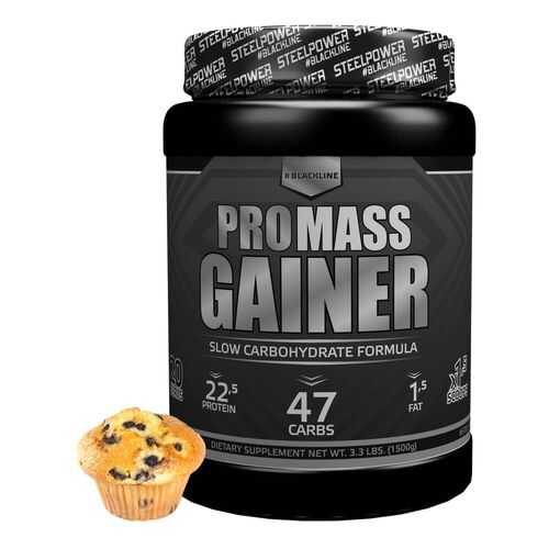 Гейнер Steel Power Nutrition Pro Mass Gainer 1500 г черничный маффин в Спортмастер